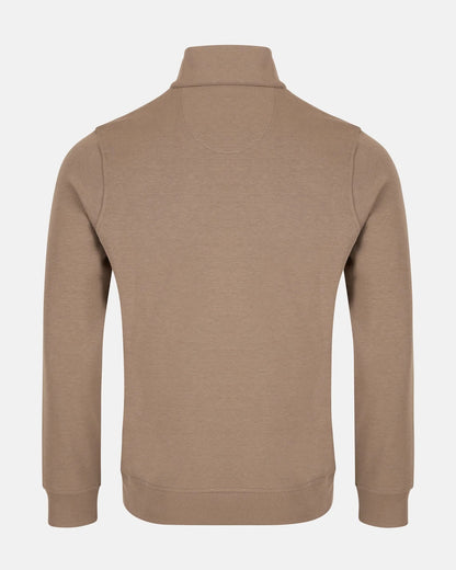 Andre Canada Half Zip Sweater - Tan