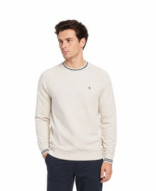 Original Penguin French Terry Crew Neck Sweatshirt - Birch Jasper Heather