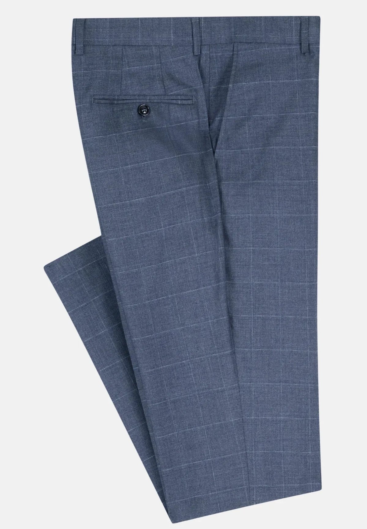 6th Sense 3 Piece Tapered Suit - Crystal Blue