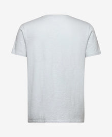 Superdry Cali Striped Logo T-Shirt - Sea Salt Blue Slub