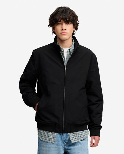 Superdry Campus Padded Harrington Jacket - Meteorite Black