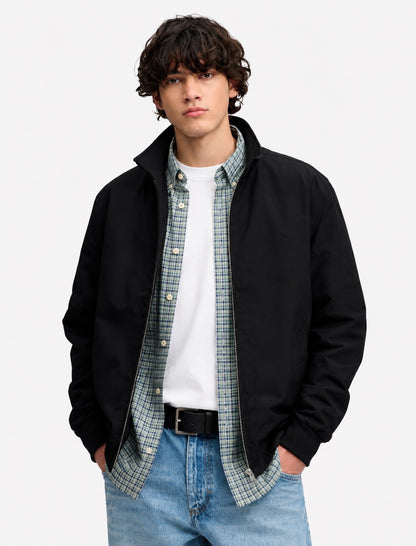 Superdry Campus Padded Harrington Jacket - Meteorite Black