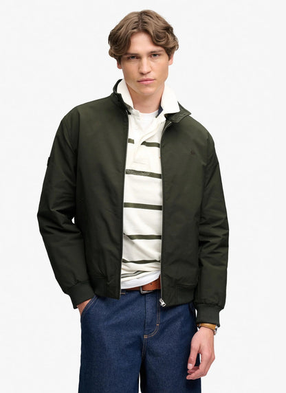 Superdry Campus Padded Harrington Jacket - Surplus Goods Olive Green