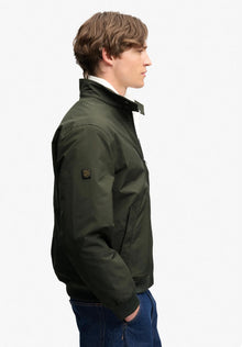 Superdry Campus Padded Harrington Jacket - Surplus Goods Olive Green