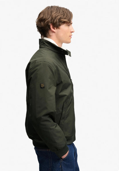 Superdry Campus Padded Harrington Jacket - Surplus Goods Olive Green