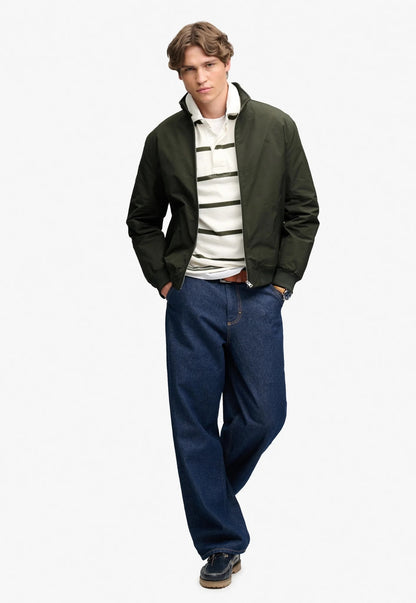 Superdry Campus Padded Harrington Jacket - Surplus Goods Olive Green