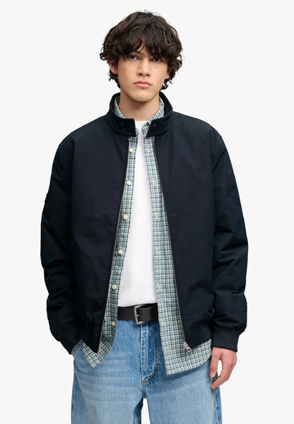 Superdry Campus Padded Harrington Jacket - Eclipse Navy