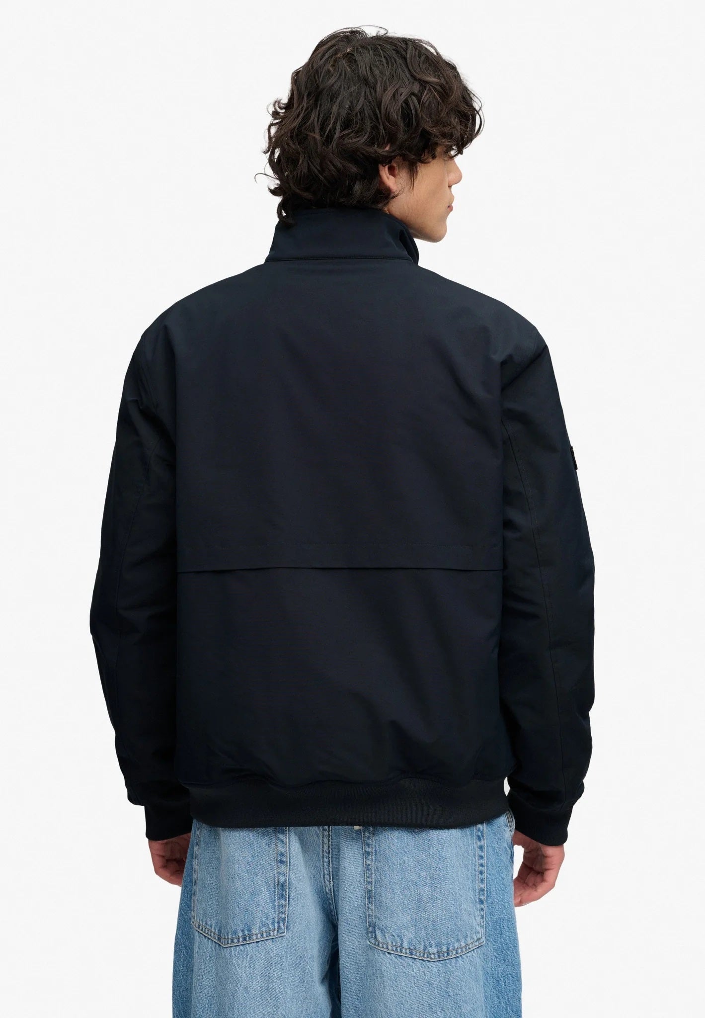 Superdry Campus Padded Harrington Jacket - Eclipse Navy
