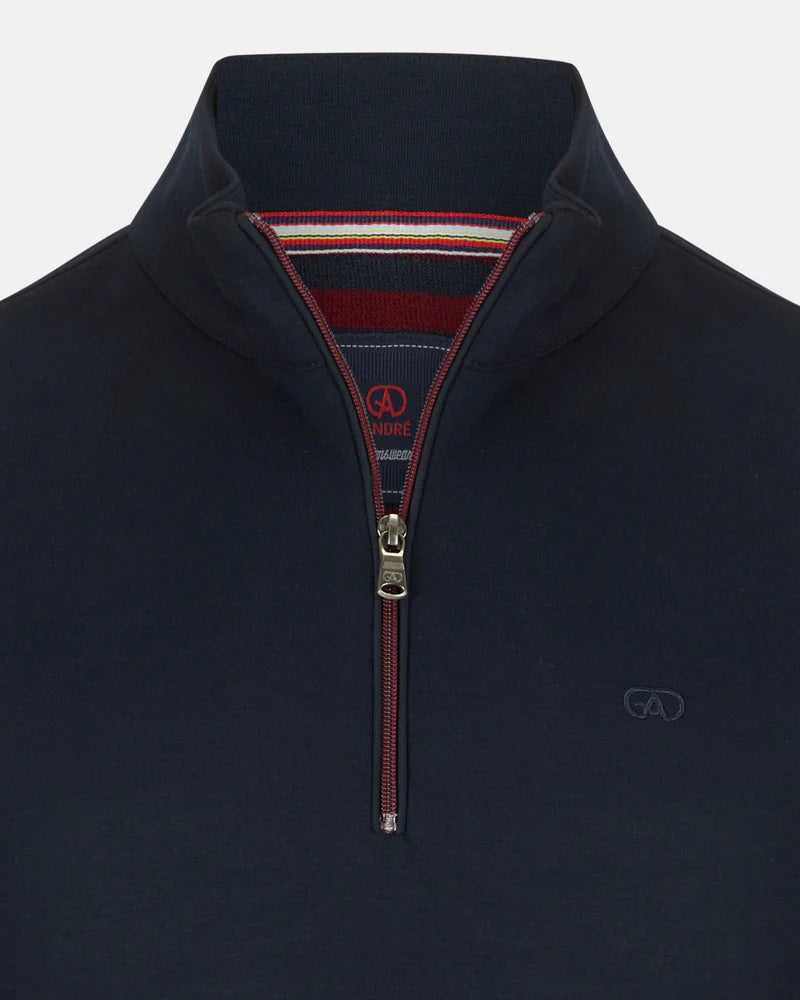 Andre Canada Half Zip Sweater - Navy