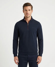 Andre Canada Half Zip Sweater - Navy