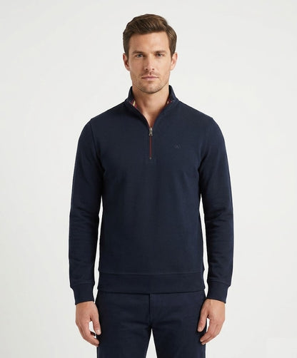 Andre Canada Half Zip Sweater - Navy