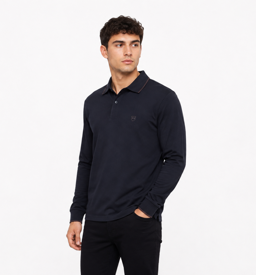 Xv Kings Alice Springs Long Seleved Polo Shirt - Classic Plum