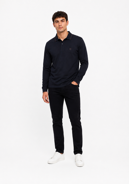 Xv Kings Alice Springs Long Seleved Polo Shirt - Classic Plum