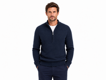 White Label Taylor Half Zip Sweater - Navy