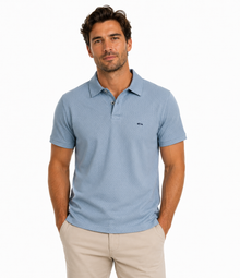 Dario Beltran Short Sleeve Polo - Blue