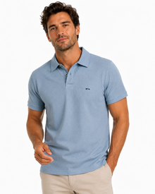 Dario Beltran Short Sleeve Polo - Blue