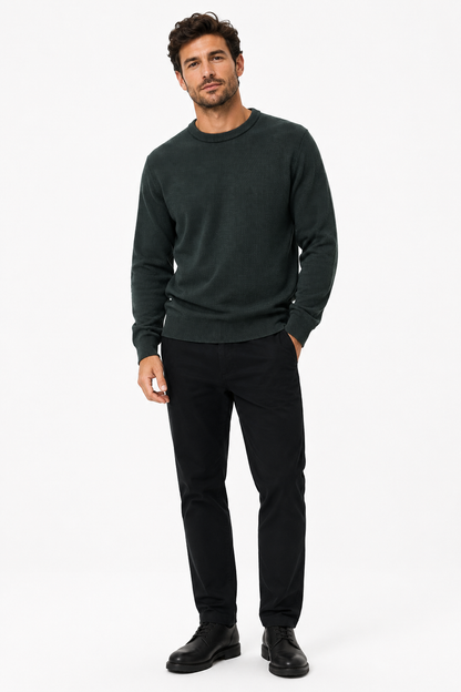 White Label Hunter Crew Neck Sweater - Green