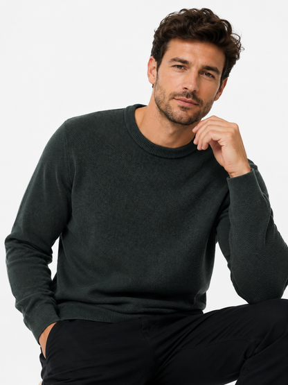 White Label Hunter Crew Neck Sweater - Green