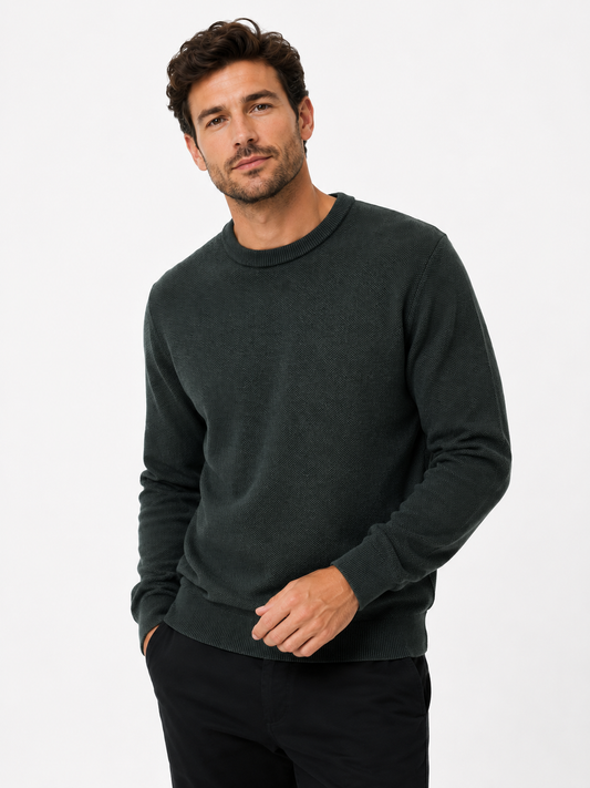 White Label Hunter Crew Neck Sweater - Green