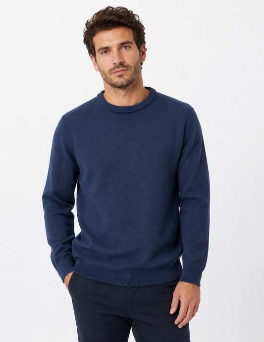 White Label Hunter Crew Neck Sweater - Blue