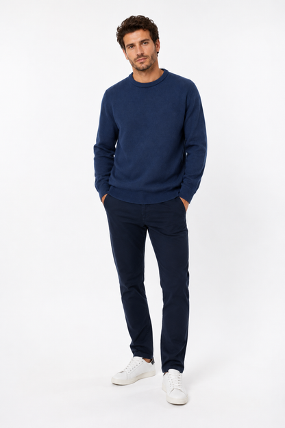White Label Hunter Crew Neck Sweater - Blue