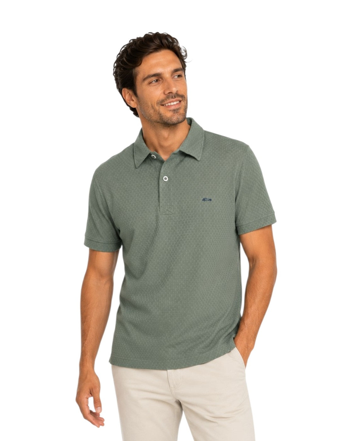 Dario Beltran Short Sleeve Polo - Green