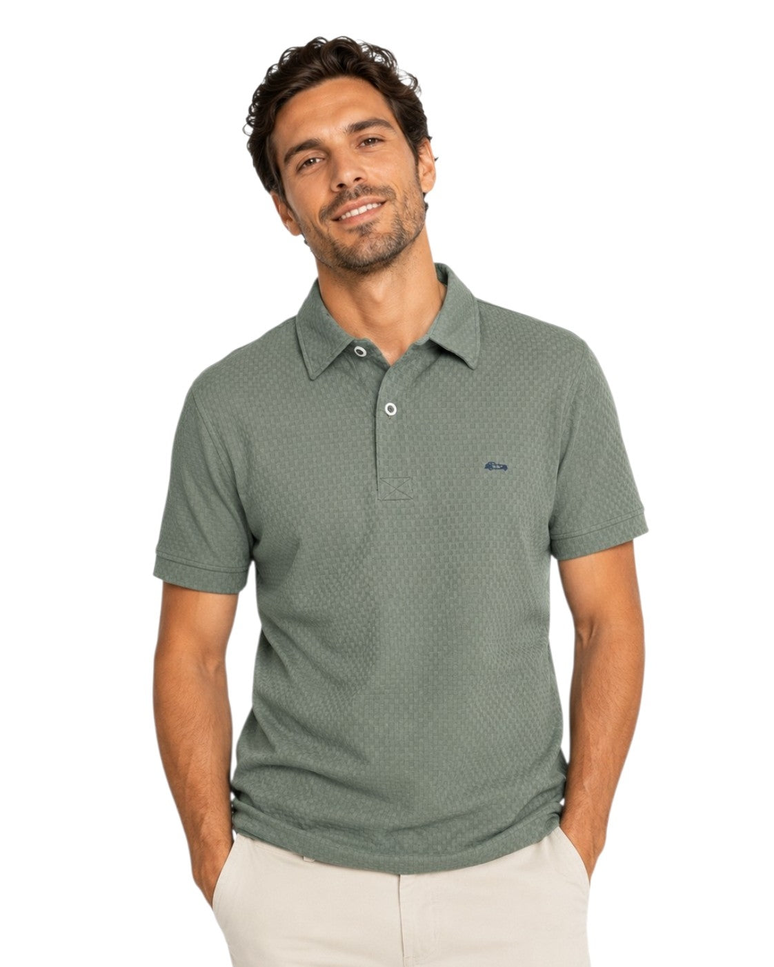 Dario Beltran Short Sleeve Polo - Green