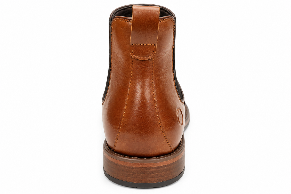 Brent Pope Reefton Casual Chelsea Boots - Cognac