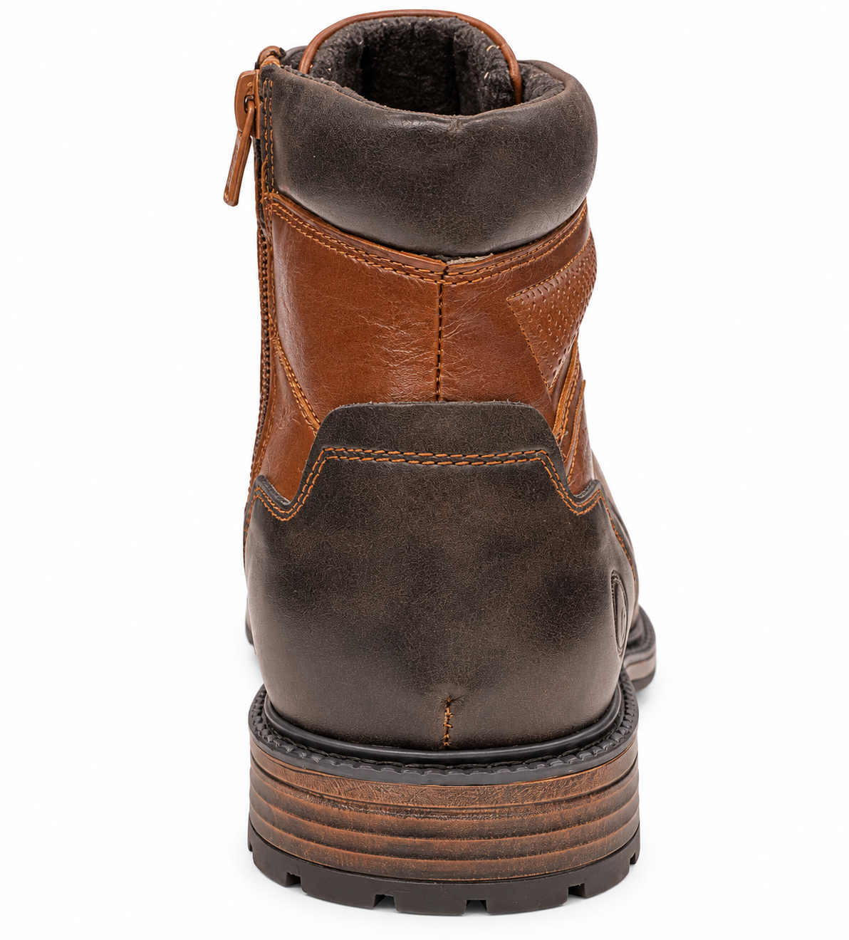 Pope Maraetai Lace Up Casual Boots - Cognac