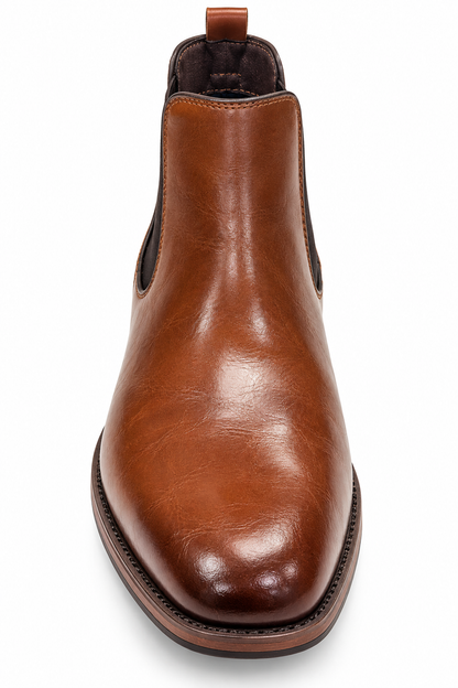 Brent Pope Reefton Casual Chelsea Boots - Cognac