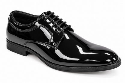 Pope Mens Silverdale Patent Dress Shoe - Coal Patent