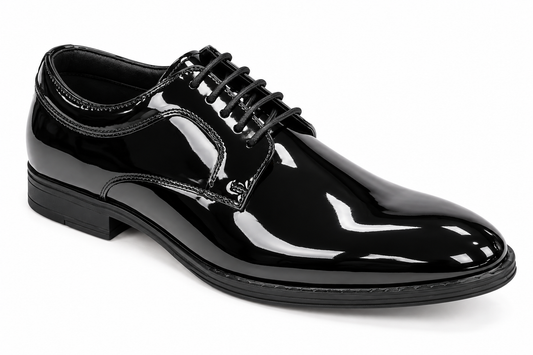 Pope Mens Silverdale Patent Dress Shoe - Coal Patent