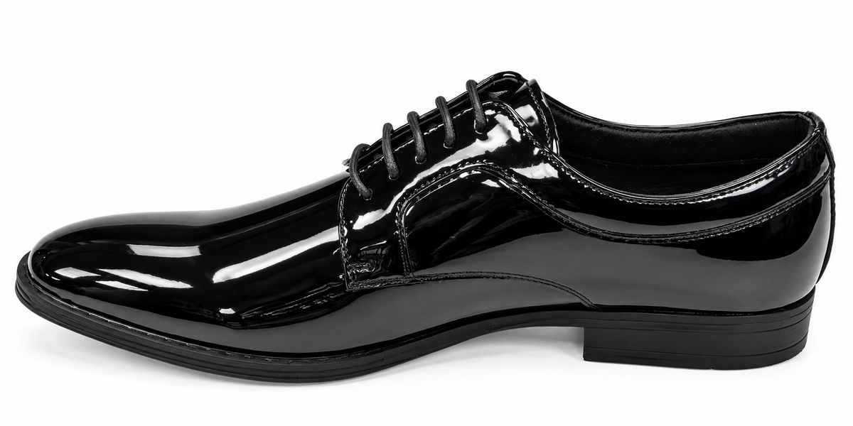 Pope Mens Silverdale Patent Dress Shoe - Coal Patent