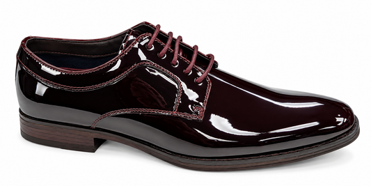 Pope Mens Silverdale Patent Dress Shoe - Blood Moon