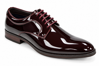 Pope Mens Silverdale Patent Dress Shoe - Blood Moon