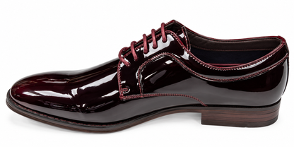 Pope Mens Silverdale Patent Dress Shoe - Blood Moon