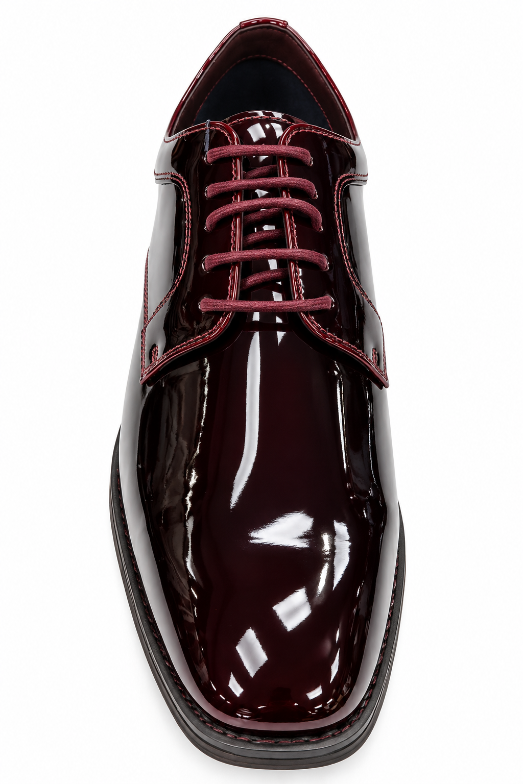 Pope Mens Silverdale Patent Dress Shoe - Blood Moon
