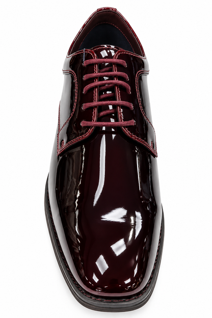 Pope Mens Silverdale Patent Dress Shoe - Blood Moon