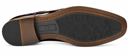 Pope Mens Silverdale Patent Dress Shoe - Blood Moon