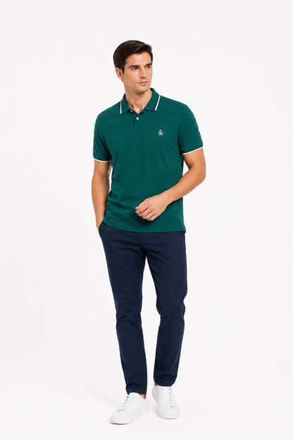 Original Penguin Tipped Sticker Pete Polo Shirt - June Bug
