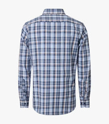 Casa Moda Casual Fit Checked Long Sleeve Shirt 100 - Blue