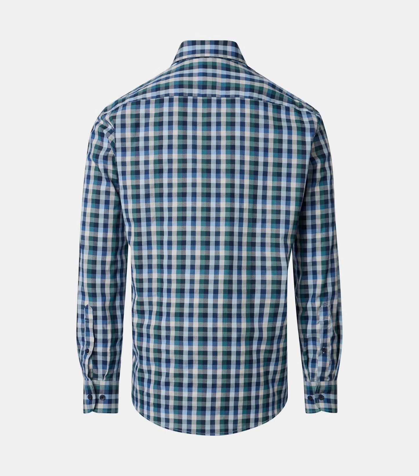 Casa Moda Long Sleeve Casual Check Shirt - Blue/Green