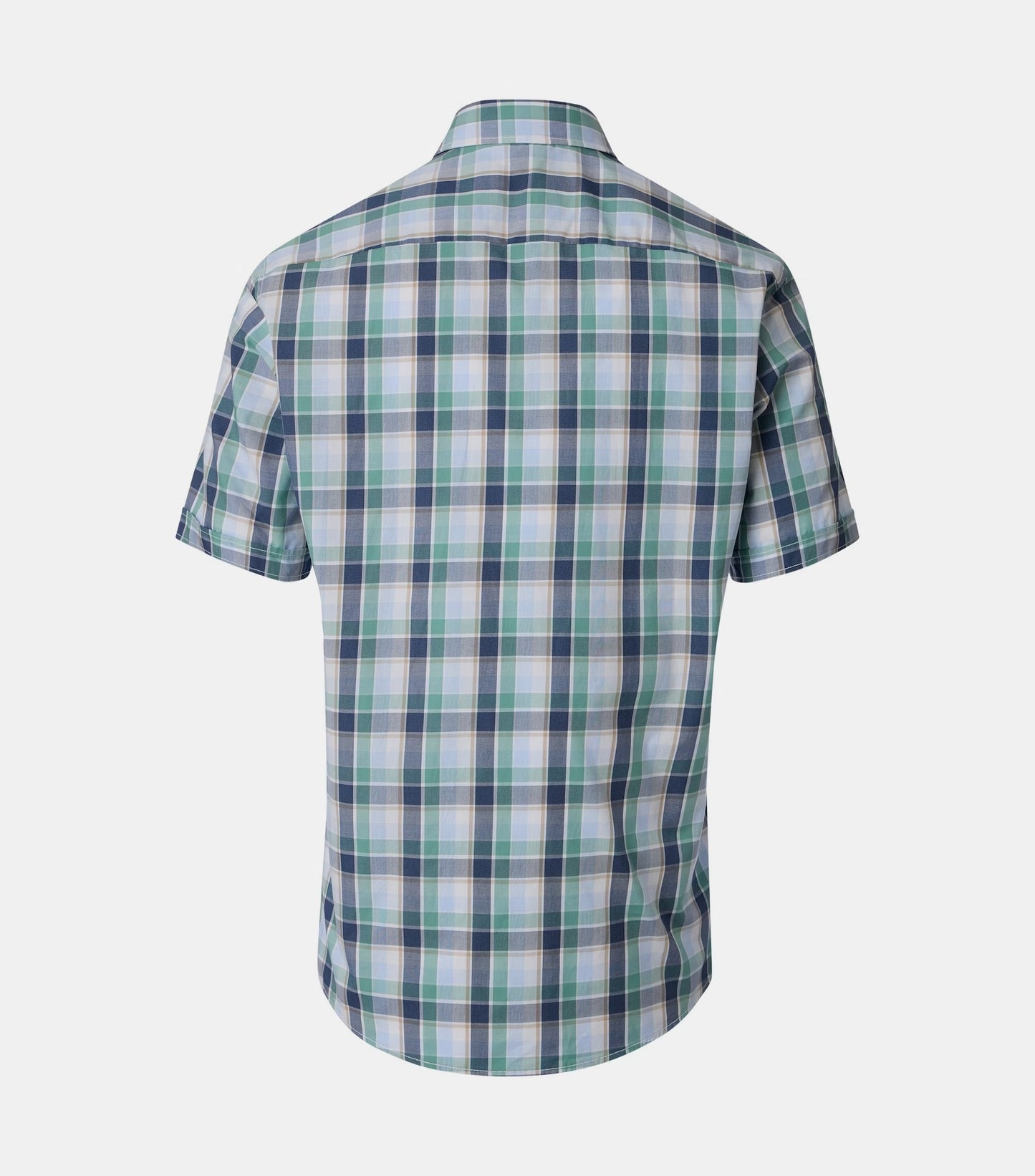 Casa Moda Checked Short Sleeve Casual Shirt 300 - Green