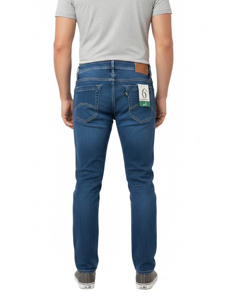 6th Sense Colorado Relaxed Fit Stretch Jeans - Admiral