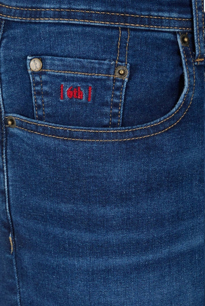 6th Sense Colorado Relaxed Fit Stretch Jeans - Admiral