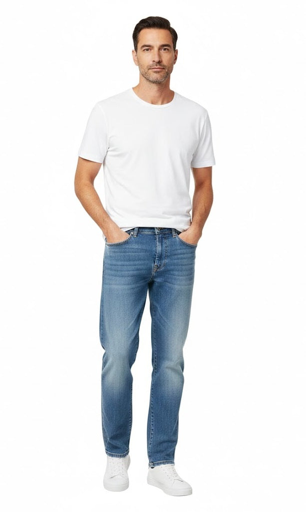 6th Sense Colorado Relaxed Fit Stretch Jeans - Azure