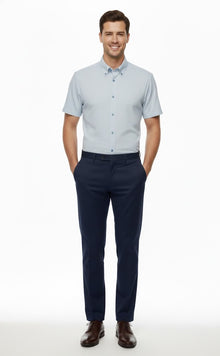 Gilded Gentlemen Short Sleeve Casual Shirt - 3 Teal