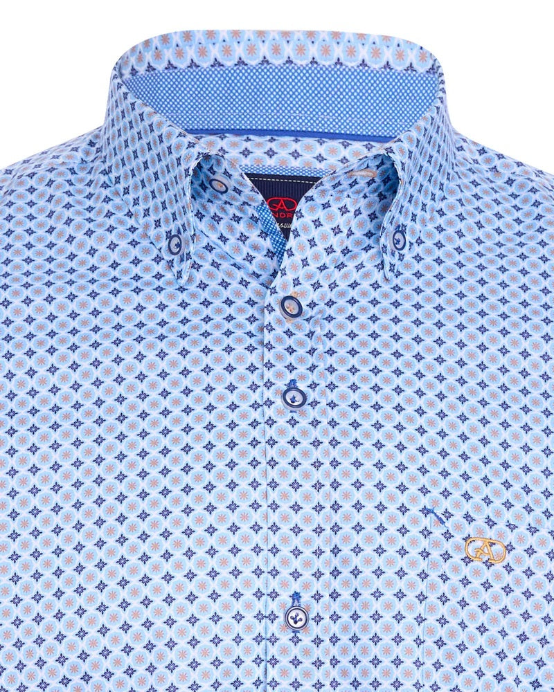 Andre Cong Short Sleeve Shirt - Beige