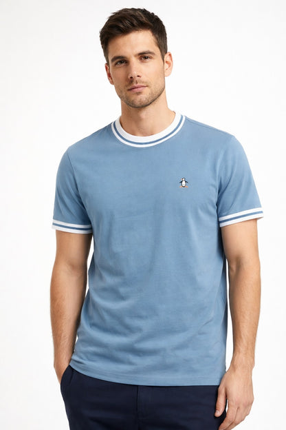 Original Penguin Icons Pique T-Shirt - Copen Blue