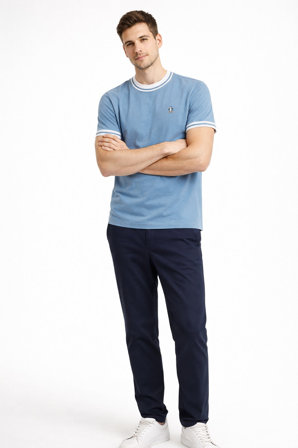 Original Penguin Icons Pique T-Shirt - Copen Blue